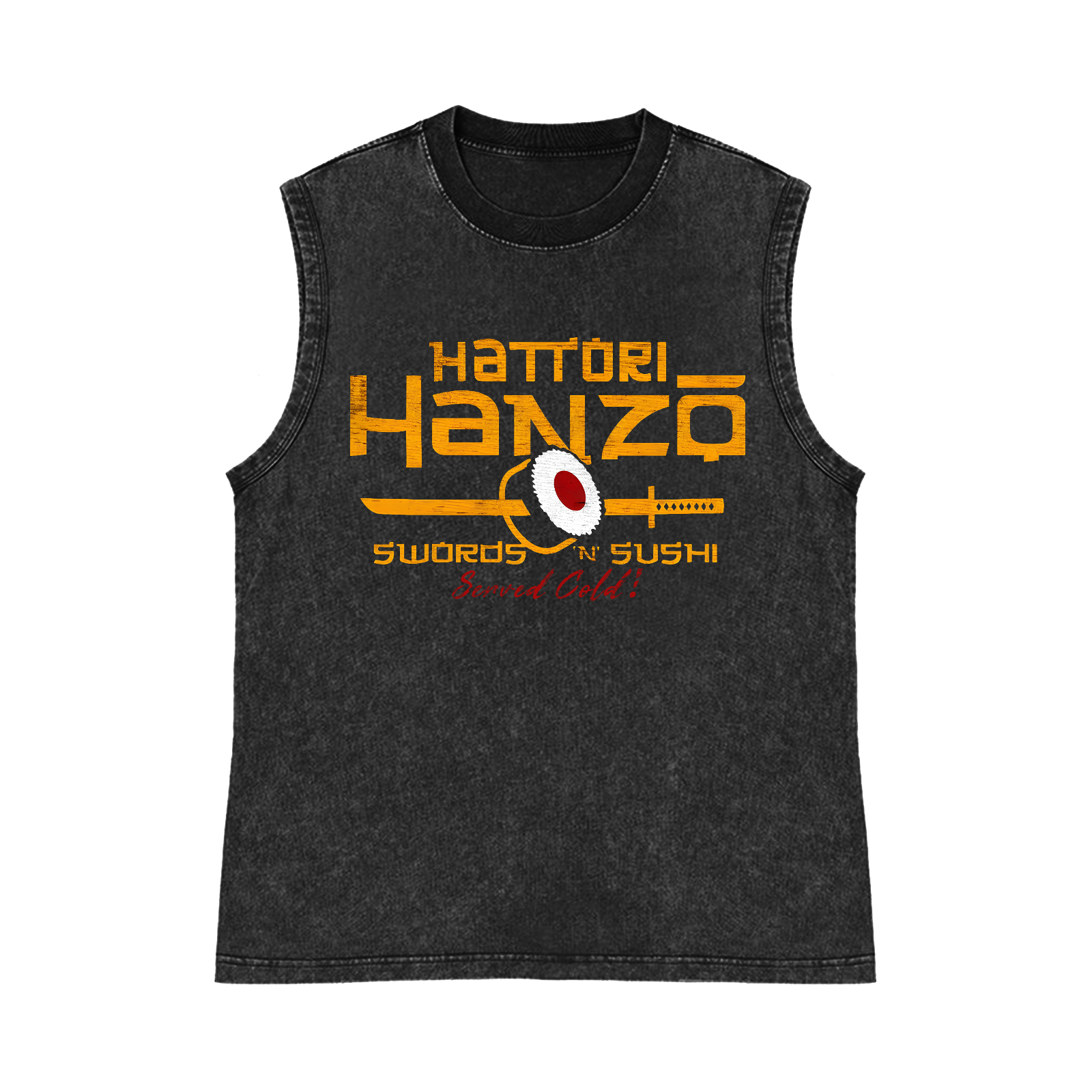 Hattori Hanz Pure Cotton Wash-Dyed Sleeveless Tank Top