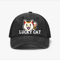 Lucky Cat Vintage Cotton Breathable Hat