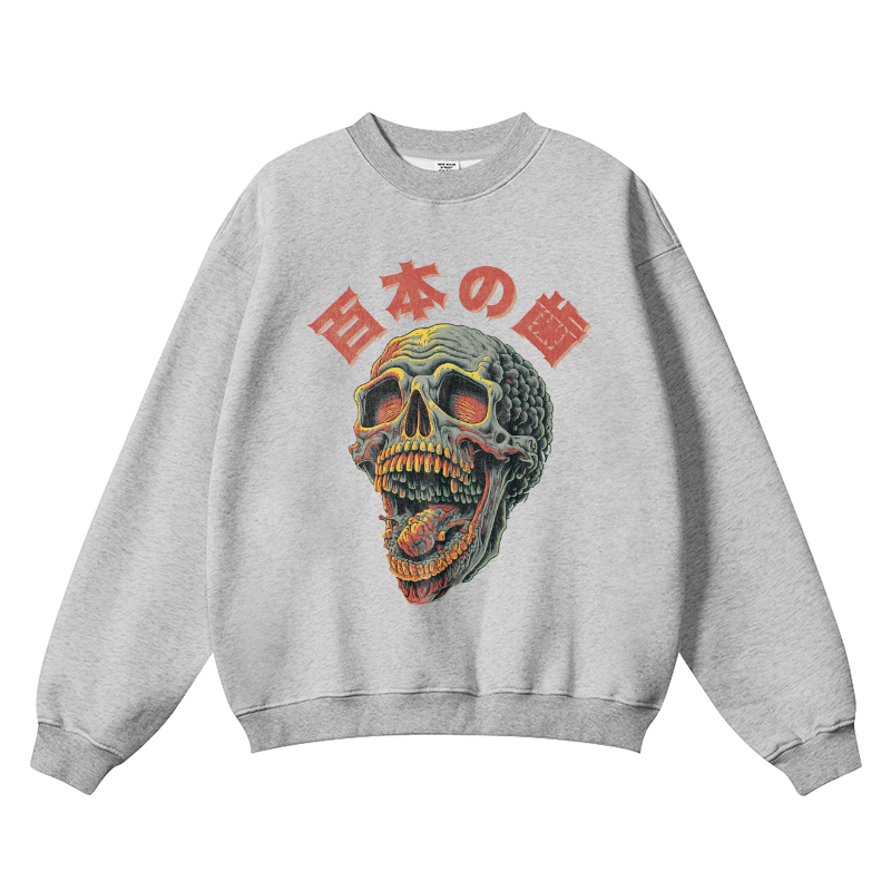 Yokai Vintage Cotton Blend Crewneck Sweatshirt