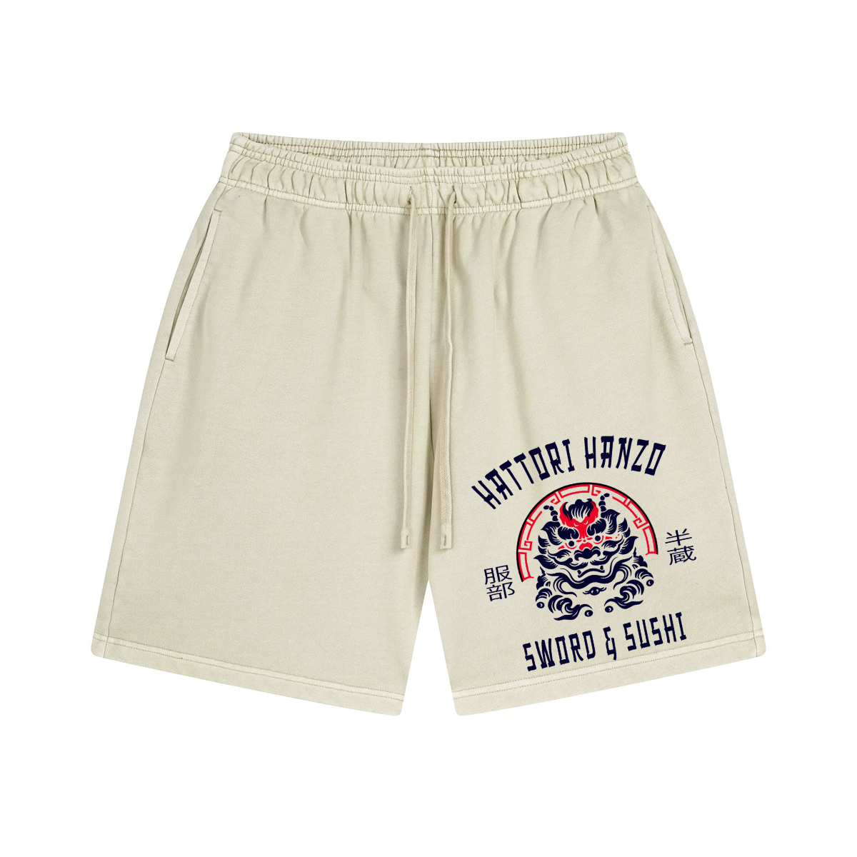 Hattori Hanzo Komainu Vintage Pure Thick Cotton Shorts