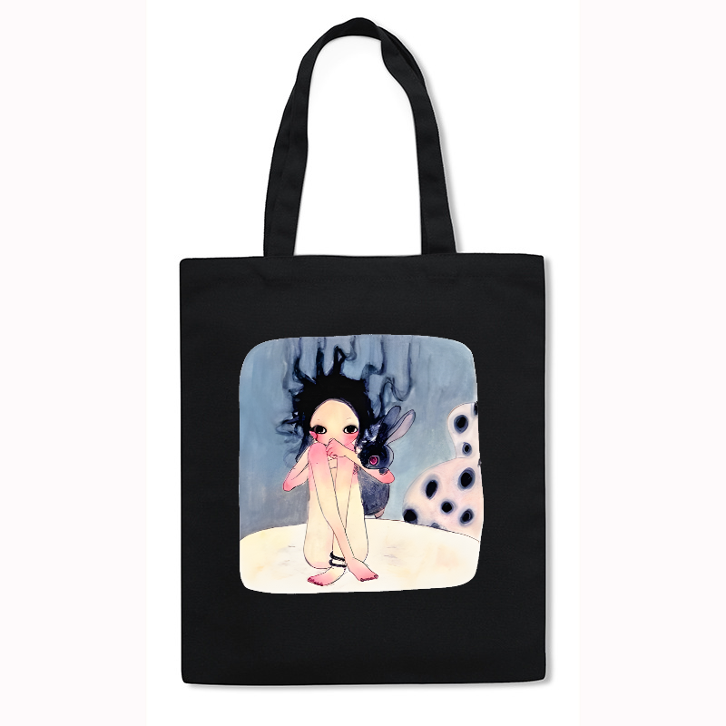 Aya Takano Japanese Style Canvas Tote Bag