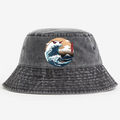 Ukiyoe Wave Vintage 100% Cotton Bucket Hat