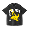 Pokémon Pikachu Vintage Wash Japanese Design T-Shirt