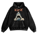 Jaws Vintage Washed Thick Cotton Hoodie