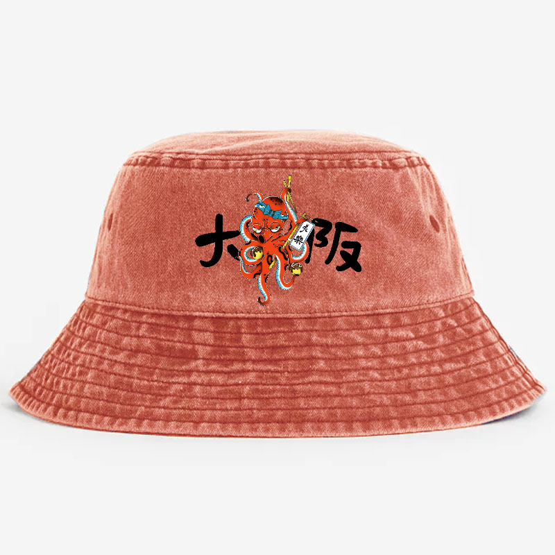 Osaka Takoyaki Vintage 100% Cotton Bucket Hat