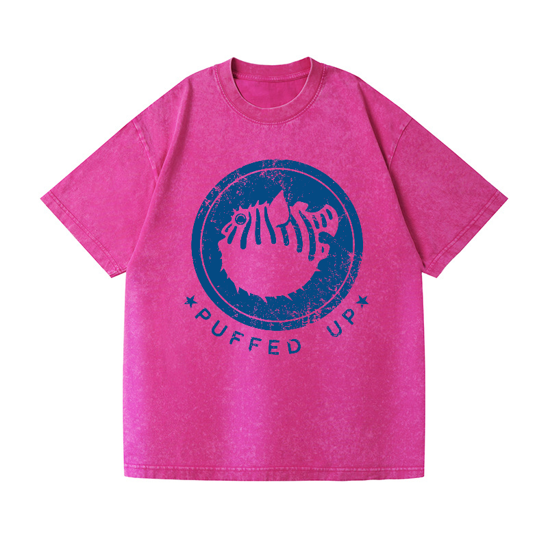 Puffer Fish Vintage Wash Japanese Design T-Shirt