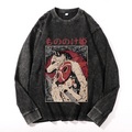 Vintage Cotton Wash Crewneck Long-Sleeve T-Shirt