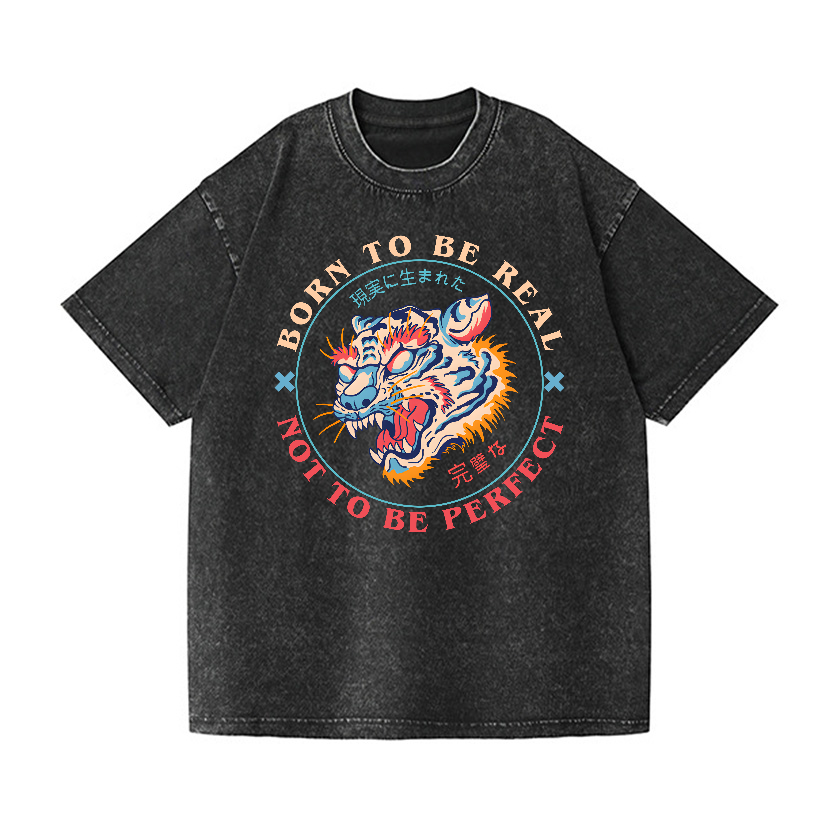 Tiger Vintage Wash Japanese Design T-Shirt