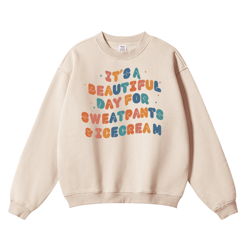 It's A Beautiful Vintage Cotton Blend Crewneck Sweatshirt