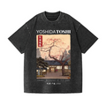 Yoshida Toshi Vintage Wash Japanese Design T-Shirt