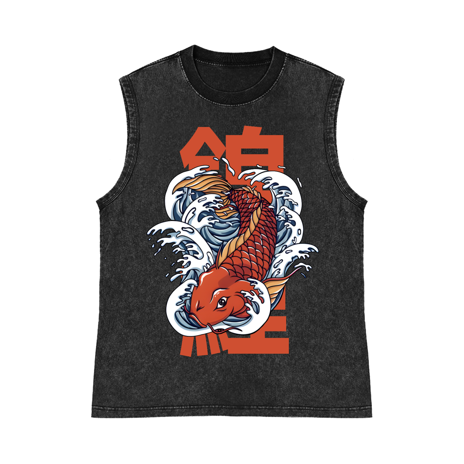 KOI Pure Cotton Wash-Dyed Sleeveless Tank Top