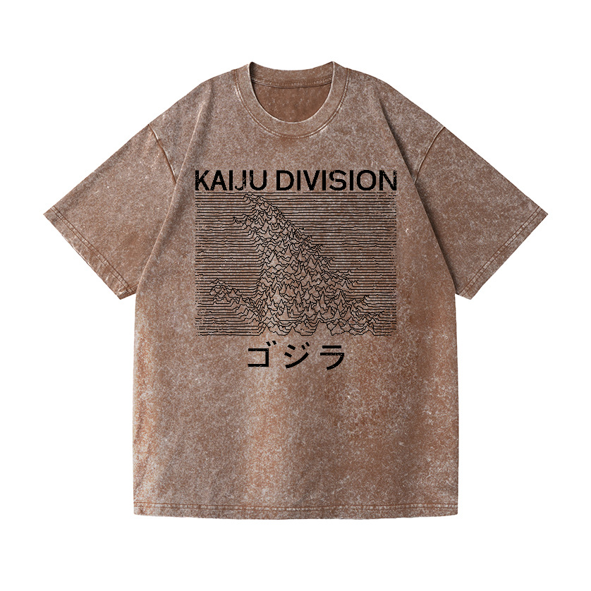 Kaiju Kaiju Monster Division Vintage Wash Japanese Design T-Shirt