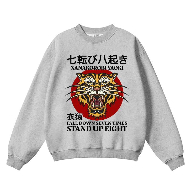 Tiger Vintage Cotton Blend Crewneck Sweatshirt