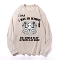 Octopus Vintage Cotton Wash Long-sleeve T-shirt