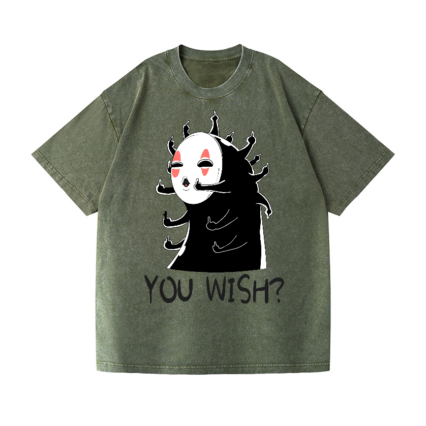 Ghibli No Face Kaonashi Vintage Wash Japanese Design T-Shirt