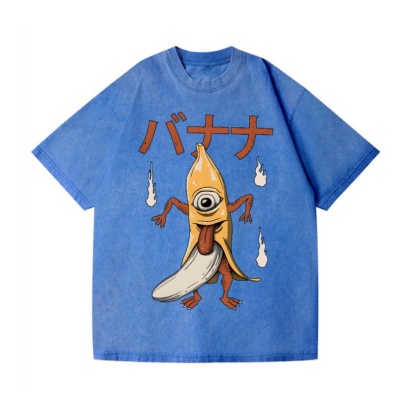 Banana Monster Vintage Wash Japanese Design T-Shirt