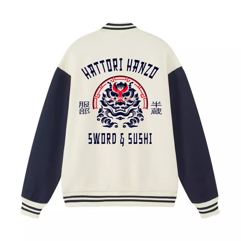 Hattori Hanzo Komainu Vintage Cotton Varsity Jacket