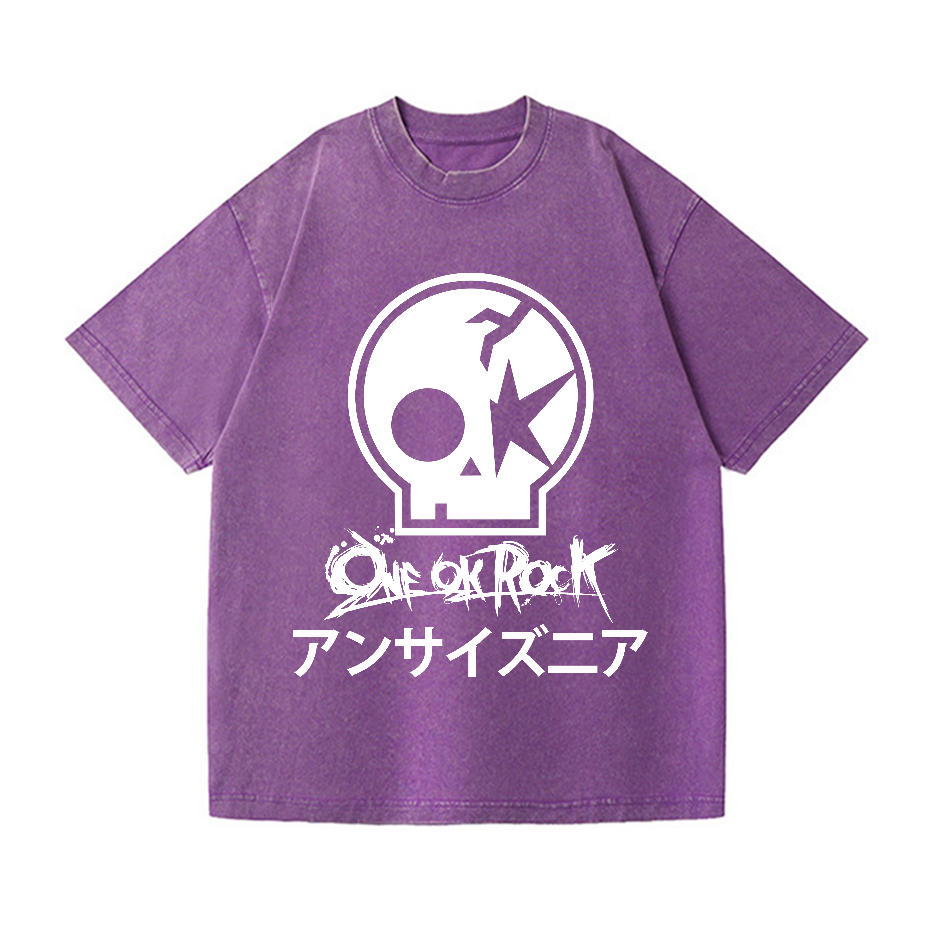 One Ok Rock Band Vintage Wash Japanese Design T-Shirt