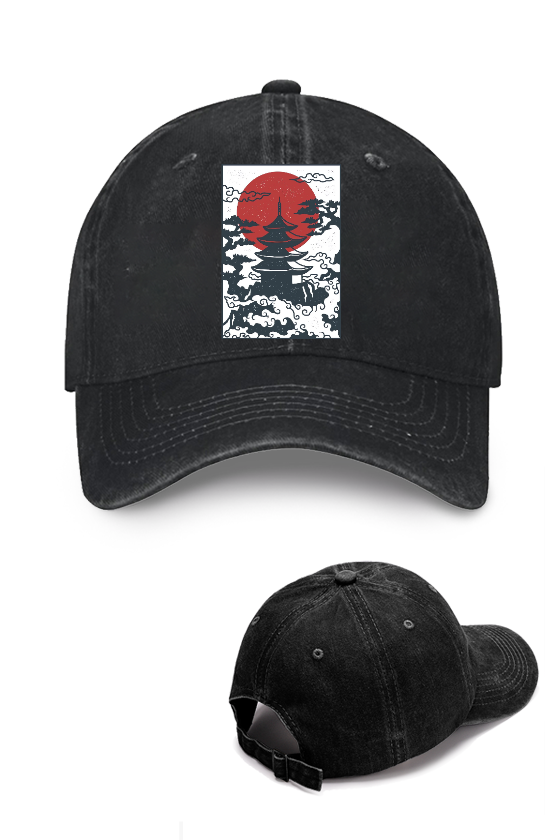 Japanese Tower Vintage Cotton Cap