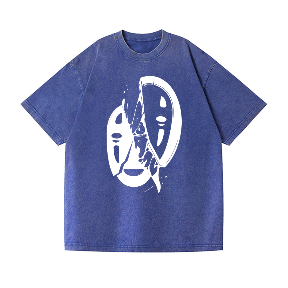 Ghibli No Face Kaonashi Vintage Wash Japanese Design T-Shirt