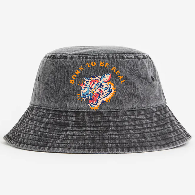 Tiger Vintage 100% Cotton Bucket Hat