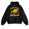 Octopus Vintage Washed Thick Cotton Hoodie