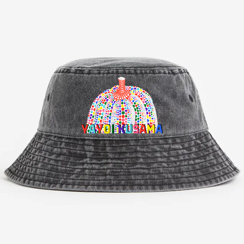 Yayoi Kusama Pumpkin Vintage 100% Cotton Bucket Hat