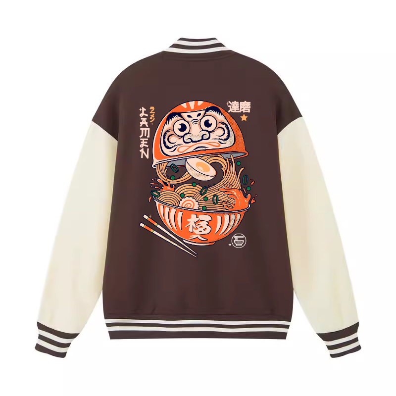 Daruma Ramen Vintage Cotton Varsity Jacket