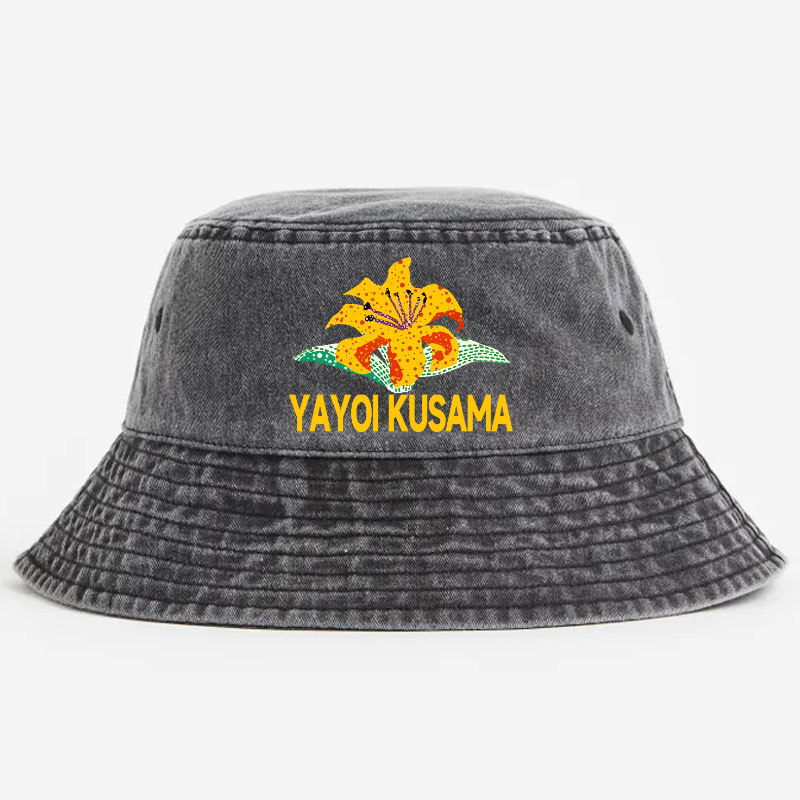 Yayoi Kusama Flower Vintage 100% Cotton Bucket Hat