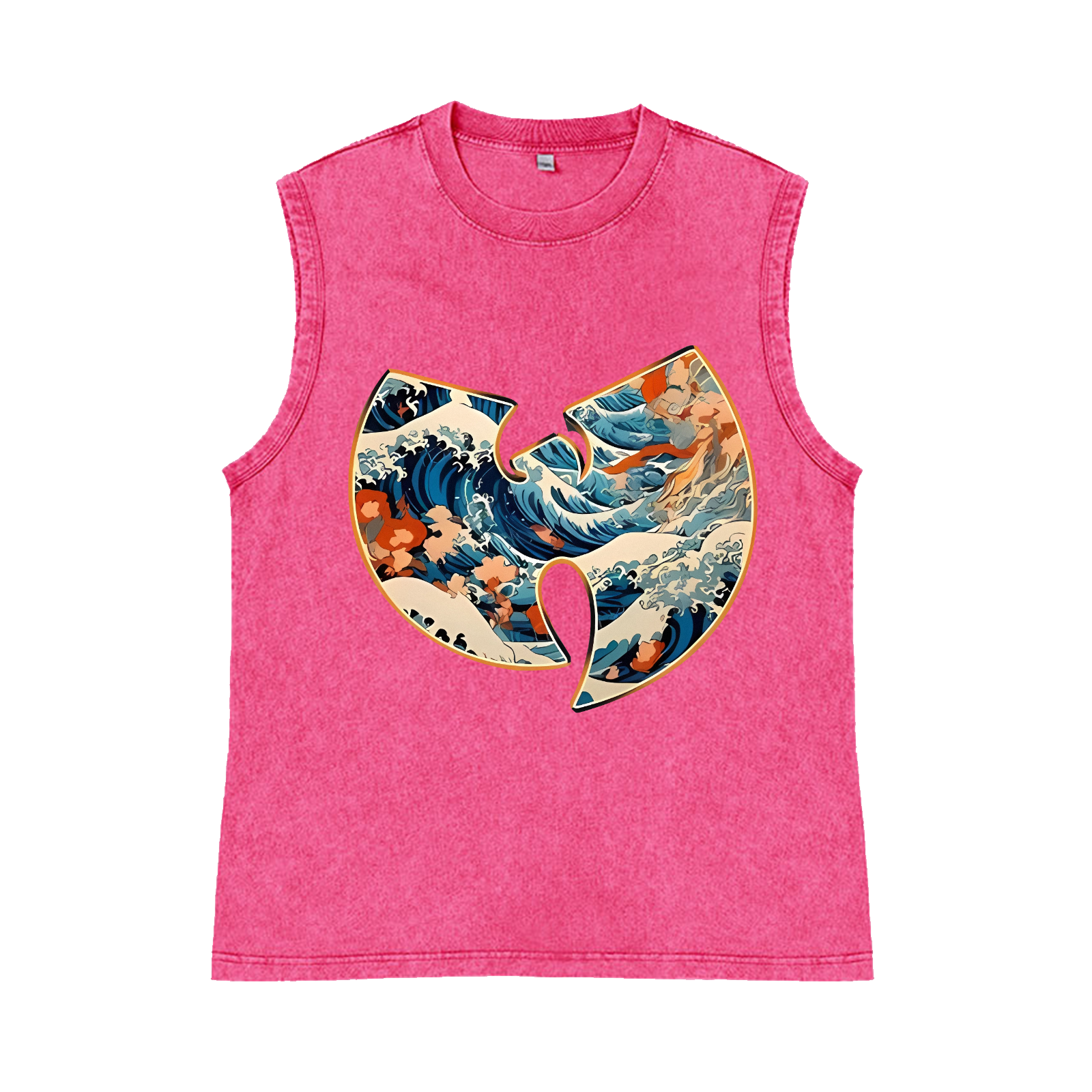 Pure Cotton Wash-Dyed Sleeveless Tank Top