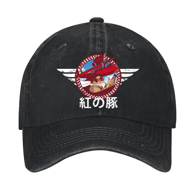 Ghibli Porco Vintage Cotton Cap
