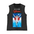 Osaka Dotonbori Glico Running Man Pure Cotton Wash-Dyed Sleeveless Tank Top