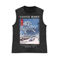 Kawase hasui Pure Cotton Wash-Dyed Sleeveless Tank Top