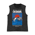 Okinawa Wave Pure Cotton Wash-Dyed Sleeveless Tank Top