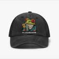 Frog Ramen Vintage Cotton Breathable Hat