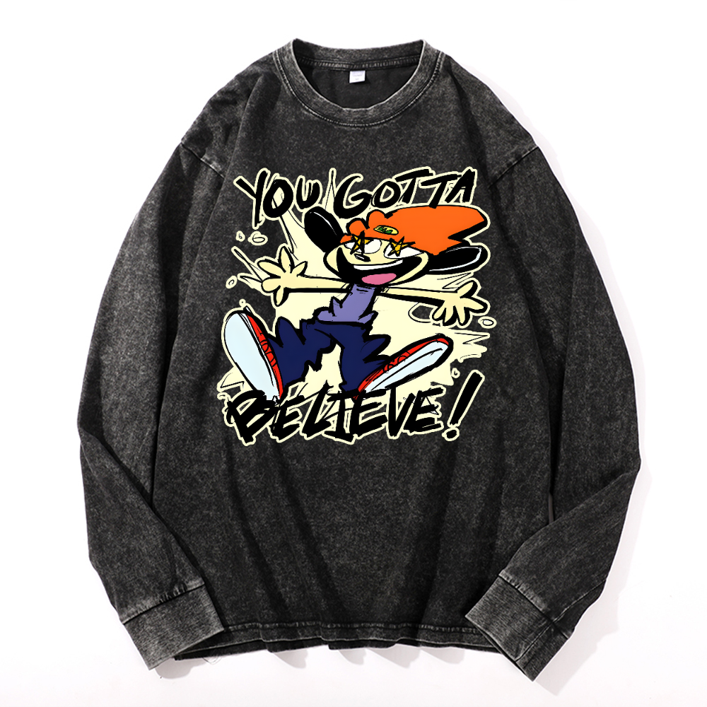 PaRappa the Rapper Vintage Cotton Wash Long-sleeve T-shirt
