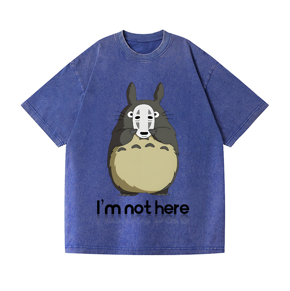 Ghibli Totoro No Face Kaonashi Vintage Wash Japanese Design T-Shirt