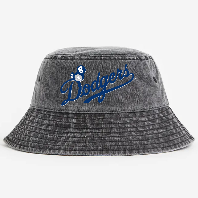 Dodgers Japan Sunflowe Vintage 100% Cotton Bucket Hat
