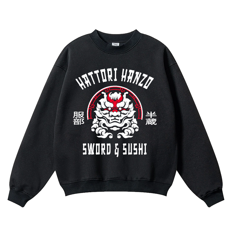 Hattori Hanzo Vintage Cotton Blend Crewneck Sweatshirt