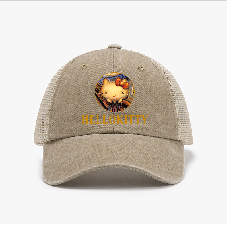 Cat Vintage Cotton Breathable Hat