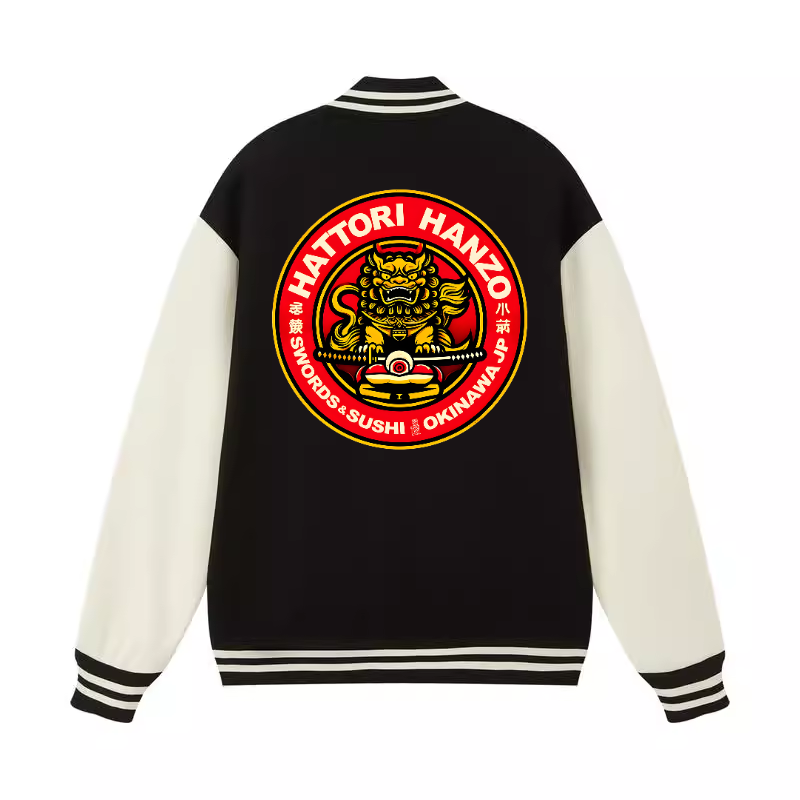 Okinawa Hattori Hanzo Vintage Cotton Varsity Jacket