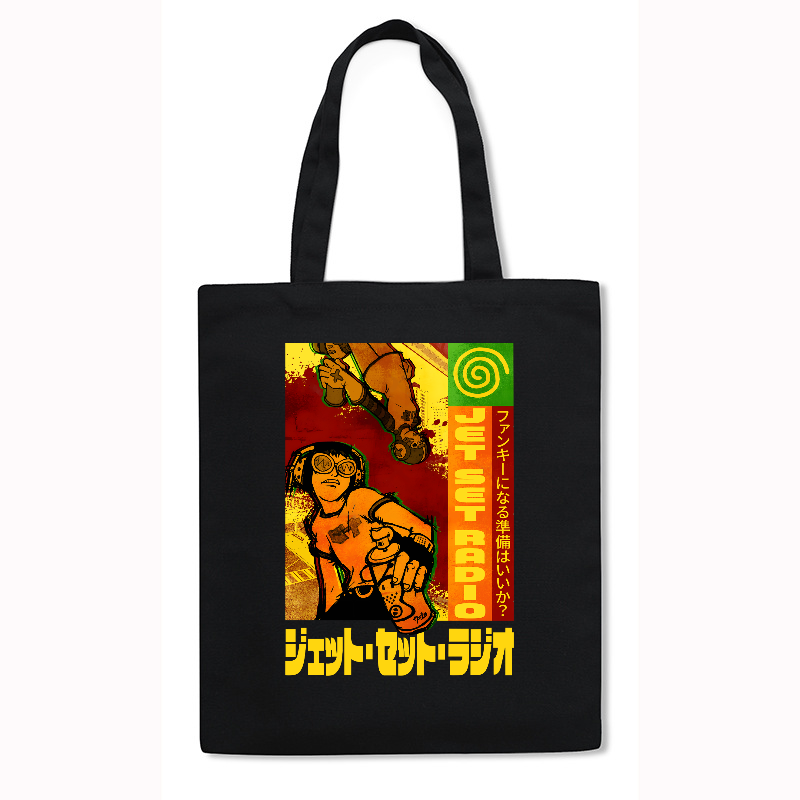 Jet Set Radio Japanese Style Canvas Tote Bag