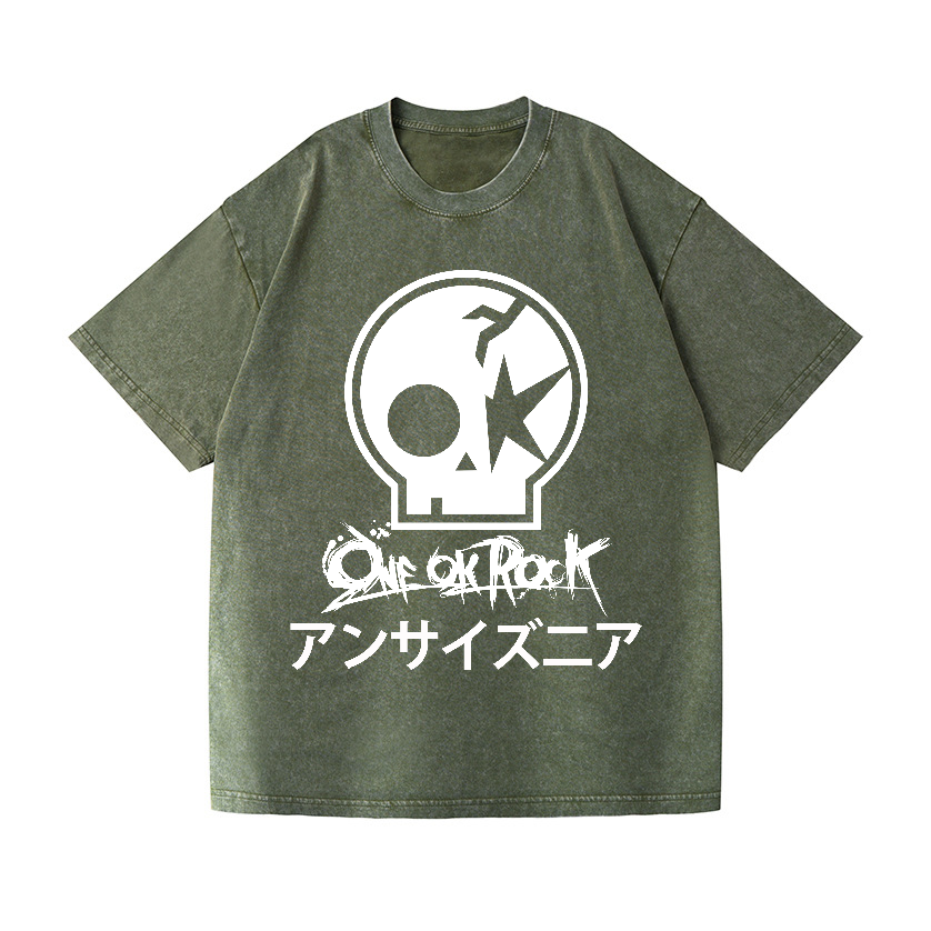 One Ok Rock Band Vintage Wash Japanese Design T-Shirt