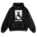 Cat Vintage Washed Thick Cotton Hoodie