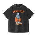 Revenge Fish Vintage Wash Japanese Design T-Shirt