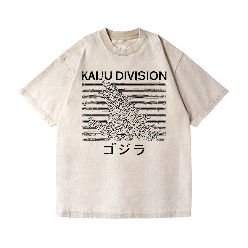 Kaiju Kaiju Monster Division Vintage Wash Japanese Design T-Shirt