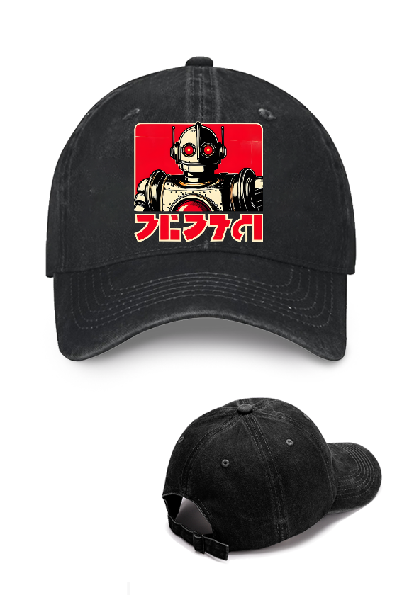 Robot Vintage Cotton Cap