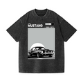 Car Ford Mustang Vintage Wash Japanese Design T-Shirt