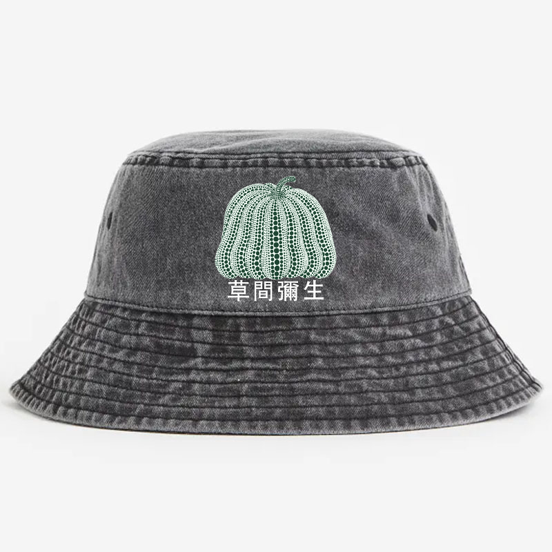 Yayoi Kusama Pumpkin Vintage 100% Cotton Bucket Hat