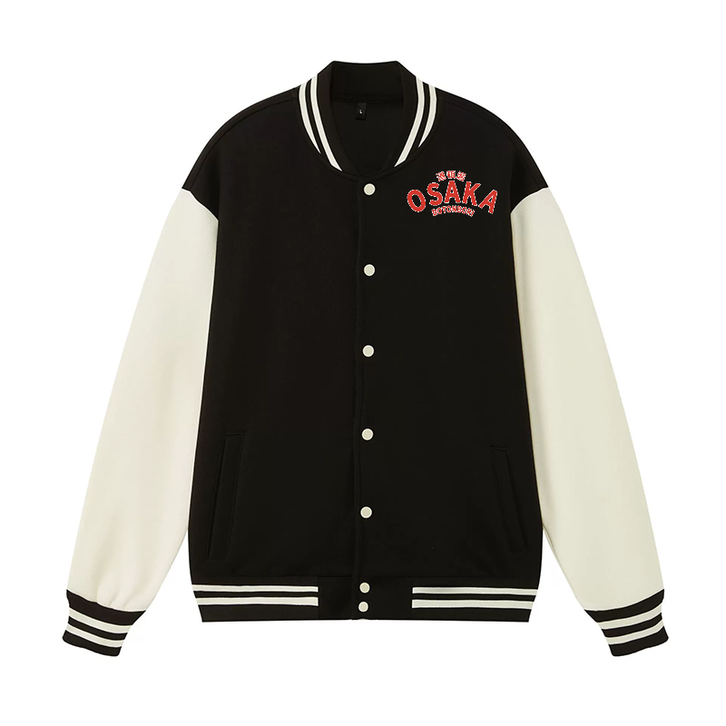 Osaka Dotonbori Drunken Octopus Vintage Cotton Varsity Jacket